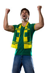 Brazilian Fan Celebrating