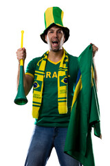 Brazilian Fan Celebrating