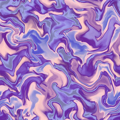 Obraz premium Abstract seamless pattern. Marble swirl futuristic acrylic illustration with distortion. Colorful background. Vibrant texture for modern design, print, fabric, textile, wallpaper.