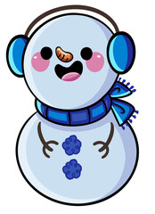 snowman with transparent background