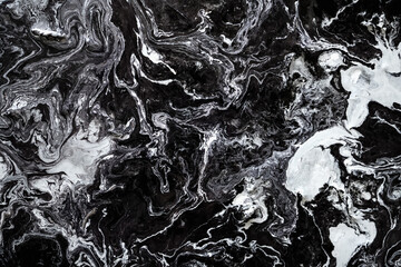 Abstract acrylic paint background natural marble texture. Mixture of paints making mysteries backplate.