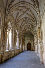 Views from the cloister of the Monastery of San Juan de los Reyes in Toledo, Spain