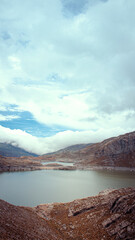 lake and mountains