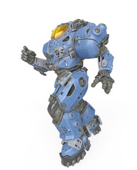 Fototapeta premium powered combat suit is about to run