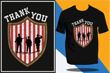 USA army veteran and military t shirt design or USA flag design