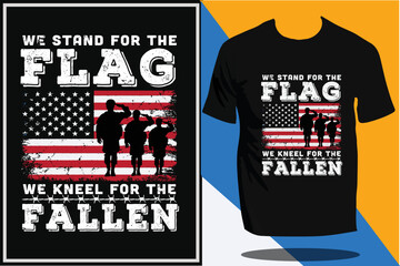 USA army veteran and military t shirt design or USA flag design