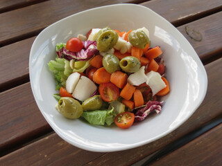 mixed vegan salad
