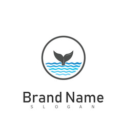 fish logo emblem creative icon design animal