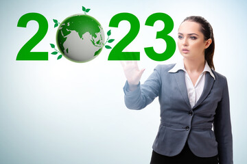 Year of 2023 in ecological concept