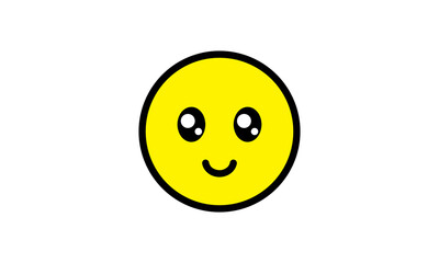 expression emoji  vector yellow head simple modern design eps 8