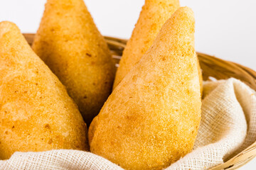 Traditional snacks, Chicken Coxinha, known as 