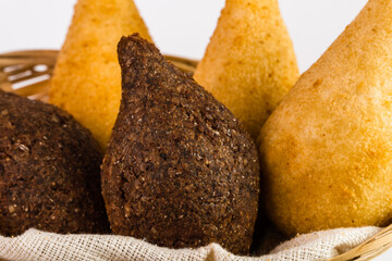 Traditional snacks, Chicken Coxinha, known as 