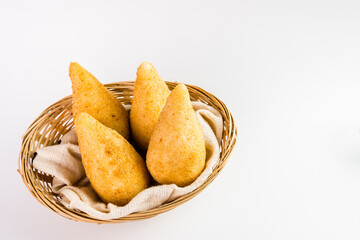 Traditional snacks, Chicken Coxinha, known as 