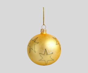 Merry Christmas balls on isolated background