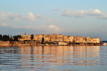 View of Corfu town from the sea.