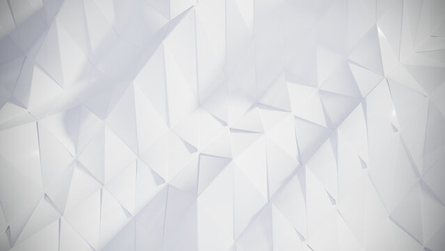 3D design trending polygonal white background hexagonal