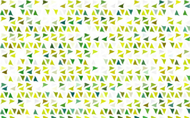 Light Green, Yellow vector template with crystals, triangles.