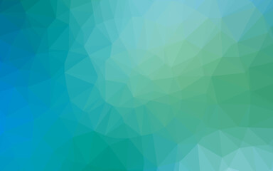 Fototapeta premium Light Blue, Green vector triangle mosaic template.