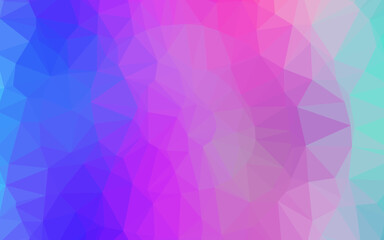 Obraz premium Light Pink, Blue vector polygonal pattern.
