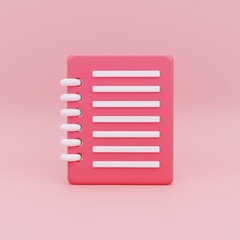 3D rendering of document illustration
