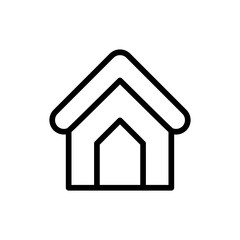 House outline icon. Apartment symbol. Residence icon design suitable for mobile app, website and designer needs. Vector isolated illustration on white background