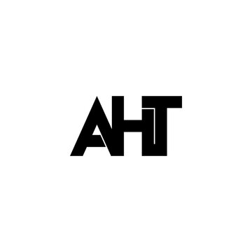 aht letter initial monogram logo design