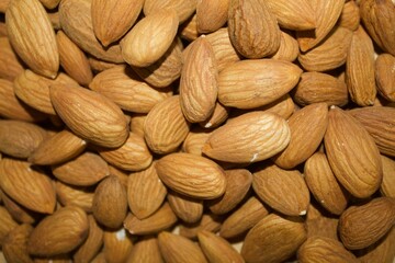 almonds close up background
