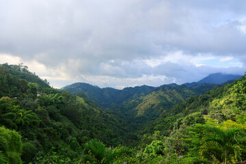 The Blue Mountains in Jamaica, Caribbean, Middle America
