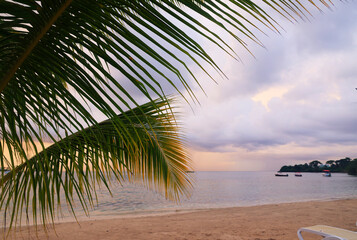 Sunset at the beach in Negril, Jamaica, Caribbean, Middle America