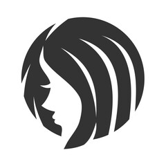 beautiful woman face logo design Icon Illustration Brand Identity template