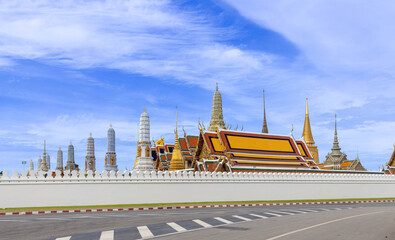 The grand palace or Wat Phra Kaew, the temple of emerald buddha, Bangkok, Thailand