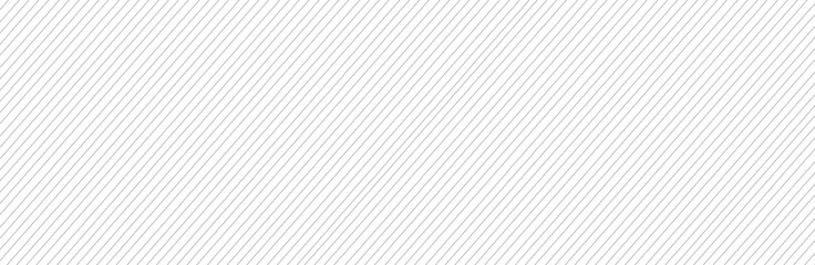 Diagonal lines pattern on white background. Straight lines pattern for backdrop and wallpaper template. Realistic lines with repeat stripes texture. Simple geometric background, vector illustration - obrazy, fototapety, plakaty