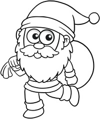 christmas cartoon characters element coloring