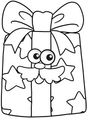 christmas cartoon characters element coloring