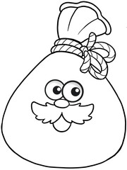 christmas cartoon characters element coloring