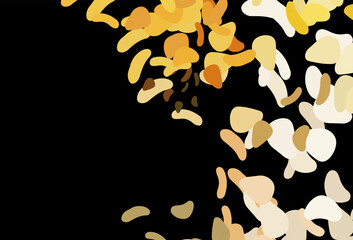 Dark Yellow, Orange vector backdrop with abstract shapes.