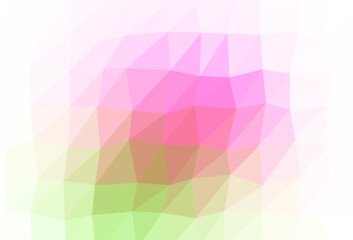 Light Pink, Green vector abstract polygonal cover.