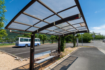 Fototapeta premium バス停