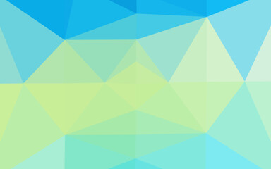 Fototapeta na wymiar Light Blue, Yellow vector blurry triangle pattern.
