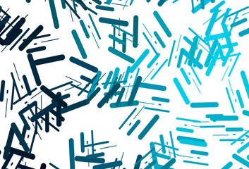 Dark blue vector texture with colorful lines.