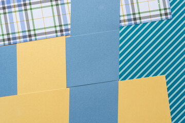 background with plaids, stripes, and solids