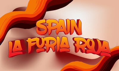 spain la furia roja world football championship banner © mailvelous