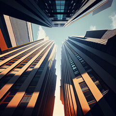 Obraz premium The sky in the city