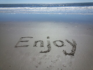 inscription on the sand