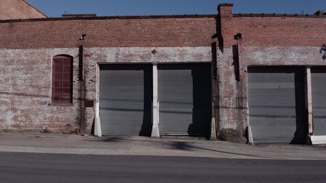 Empty warehouse district during shutdown