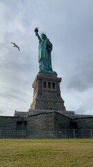 Fototapeta na wymiar natural light statue of liberty new York city united states of America