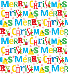 colorful christmas seamless pattern design