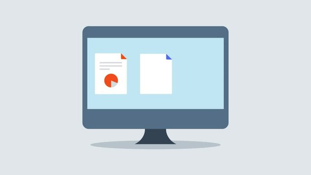 Report documents on desktop screen, graph, chart and other diagram financial investment information and business data analytics.