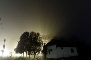 Midnight landscape inside my village.