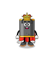 Mascot Illustration of punching bag king